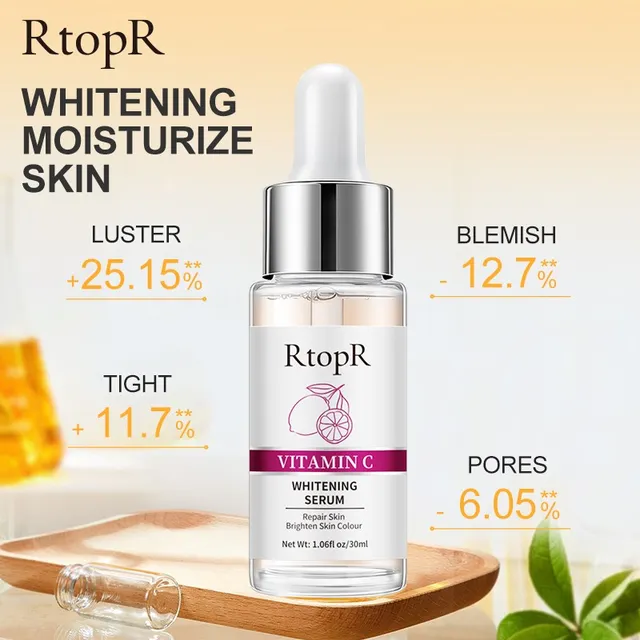 Rtopr C -Vitamin -Fehérítő Esszencia Mély Fényesíti A Bőr Tónusát, Hidratálja Táplálékokat - Image 5