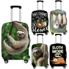 Funny Slow Sloth Print Luggage Cover for Travelling Anti-dust Suitcase Covers Elastic Trolley Case Protective Cover 1