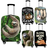 Funny Slow Sloth Print Luggage Cover for Travelling Anti-dust Suitcase Covers Elastic Trolley Case Protective Cover 1