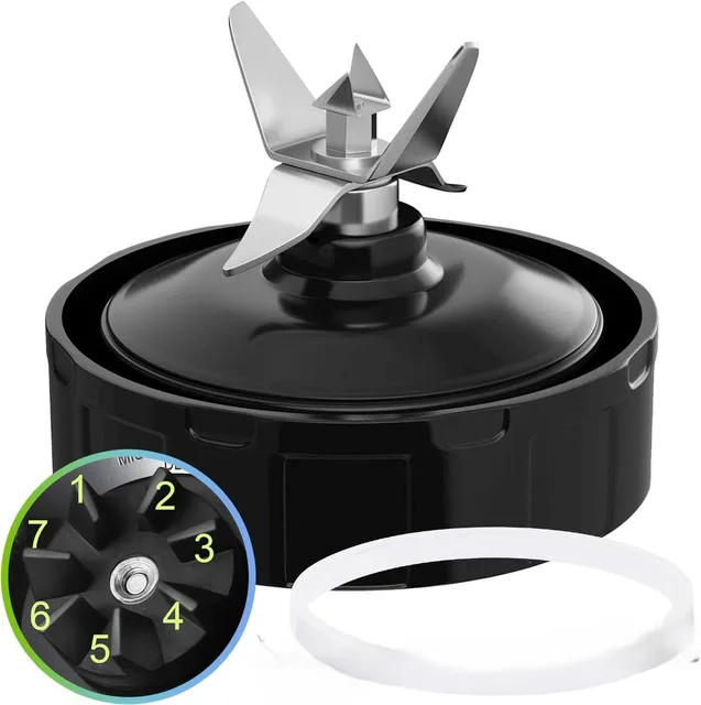 Pièces de rechange pour l'assemblage de la lame à 7 ailettes du siège de couteau du blender Nurti Ninja iQ BL480 BL401 BL642 BL801 NN102 1
