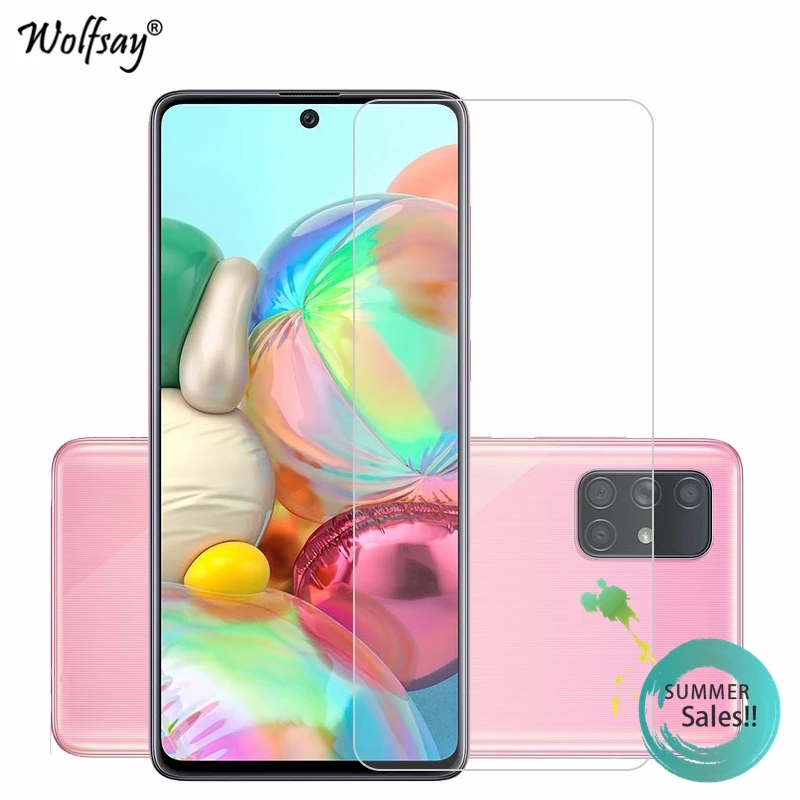 2 Pezzi Di Vetro Per Samsung Galaxy A71 Vetro Temperato Proteggi Schermo In Vetro Per Samsung Galaxy A71 Pellicola Per Telefono In Vetro Per Samsung A