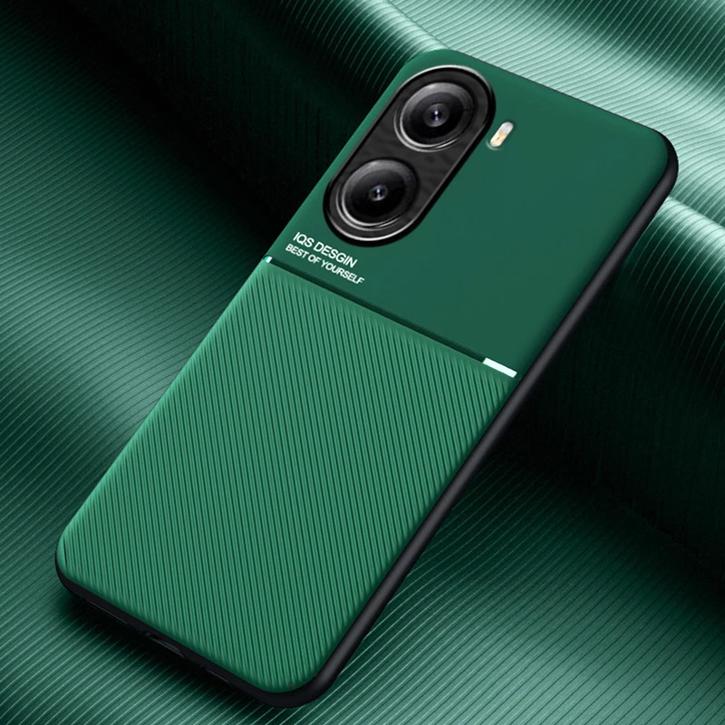 Soft TPU Frame Protective Back Cover with Car Magnetic Holder