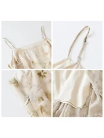 CHIC VEN femmes robes rétro nouvelle encre chinoise imprimé Camisole robe sans manches femme longue robe une ligne printemps été 2025 4