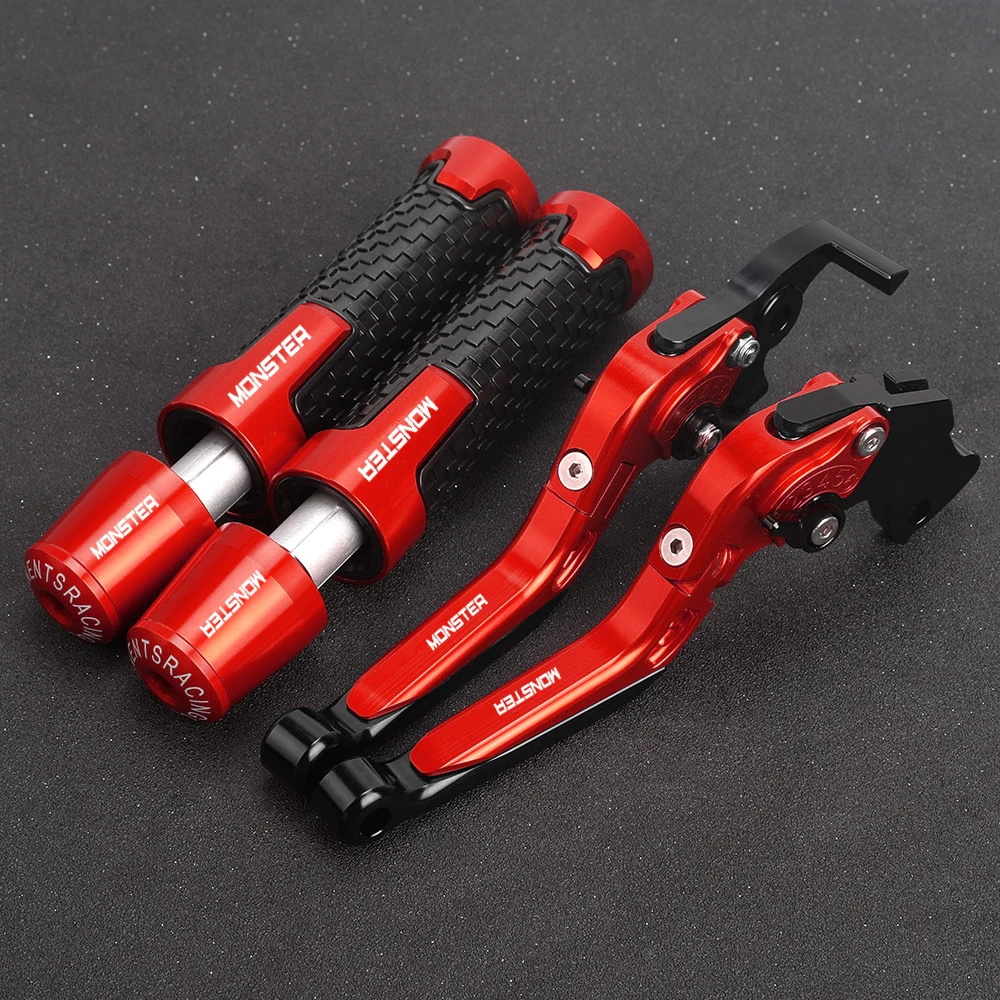 

750 Monster Dark For DUCATI 750Monster Dark 1999 Motorcycle Handlebar Hand Grips Ends Handle Brake Clutch Levers