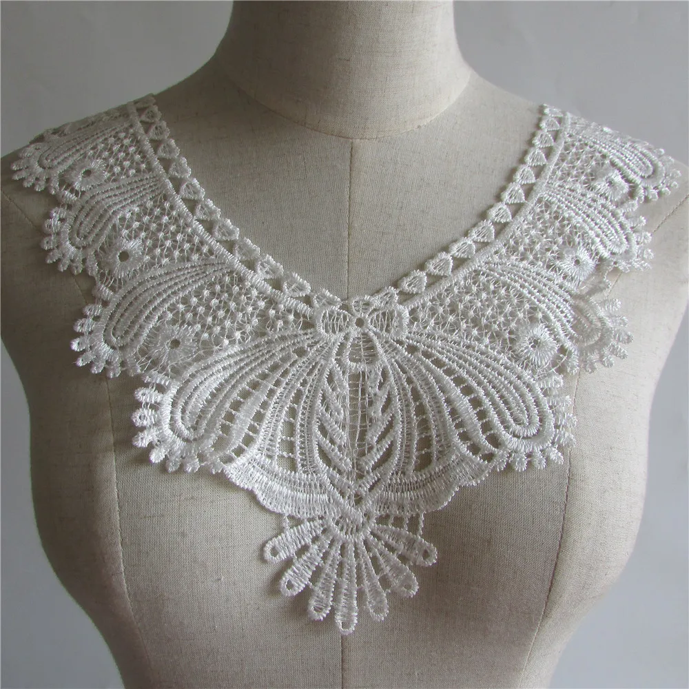 

Lace Fabric Neckline Detachable Collar Women's DIY Fake Collar Neck Flower Sweet Comfortable Patch False Collar Neck Ties