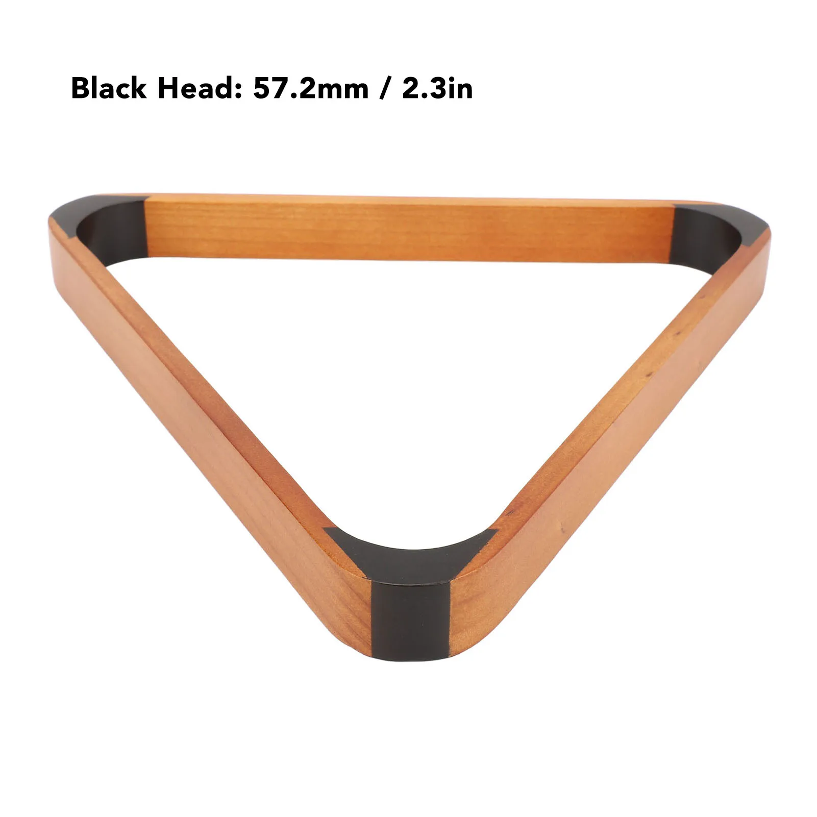 Billiard Ball Triangle Rack Black 57.2MM Pine British Fancy 9 Ball Pool Rack Yellow Pool Triangle