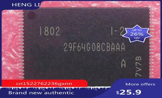 Freeshipping Телефон MT29F64G08CBAAAWP: