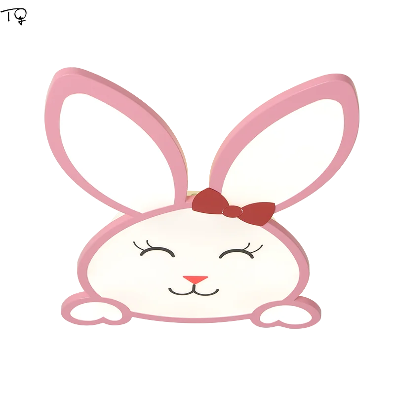 

Modern Cartoon Bunny Ceiling Light Princess Girls 's Room Children's Room Baby Bedroom Simple Modern Nordic Led Light Fixtures