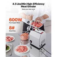 SucceBuy hachoir à viande 4.5 Lbs-9.2Lbs/Min capacité hachoir à viande électrique avec lame plaque de broyage machine à saucisses pour cuisine maison 6