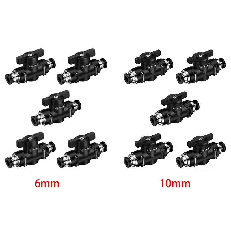 

Pneumatic Ball Valve Push To Connect Fittings Ball Valve Air Flow Control Valve Air Fittings Straight Quick Connect