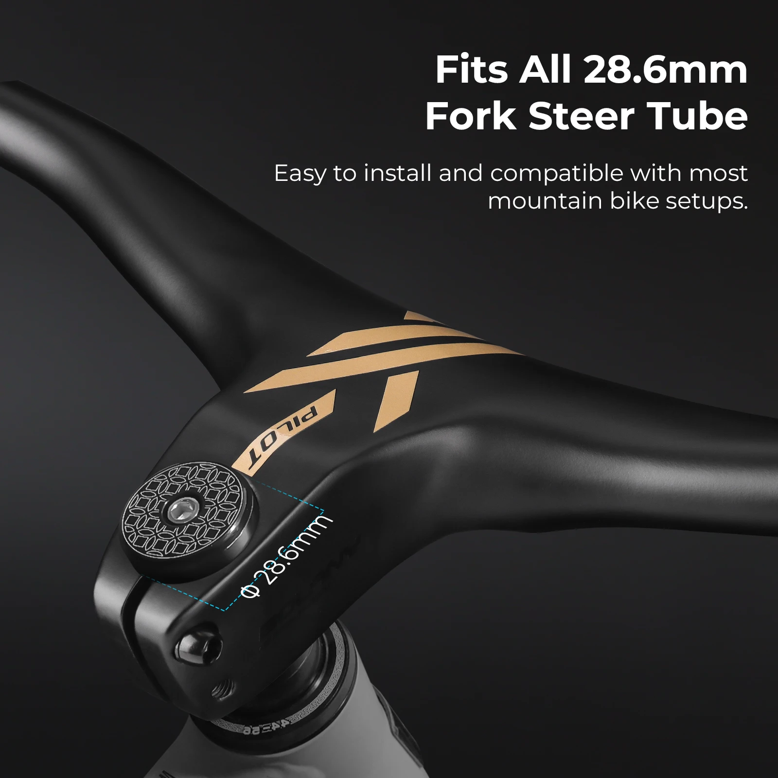 BOLANY Mtb Handlebars Integrated Handlebar 775x90mm For Mountain Bike Reduce Resistance Aluminum Alloy Bike Handlebar 28.6mm