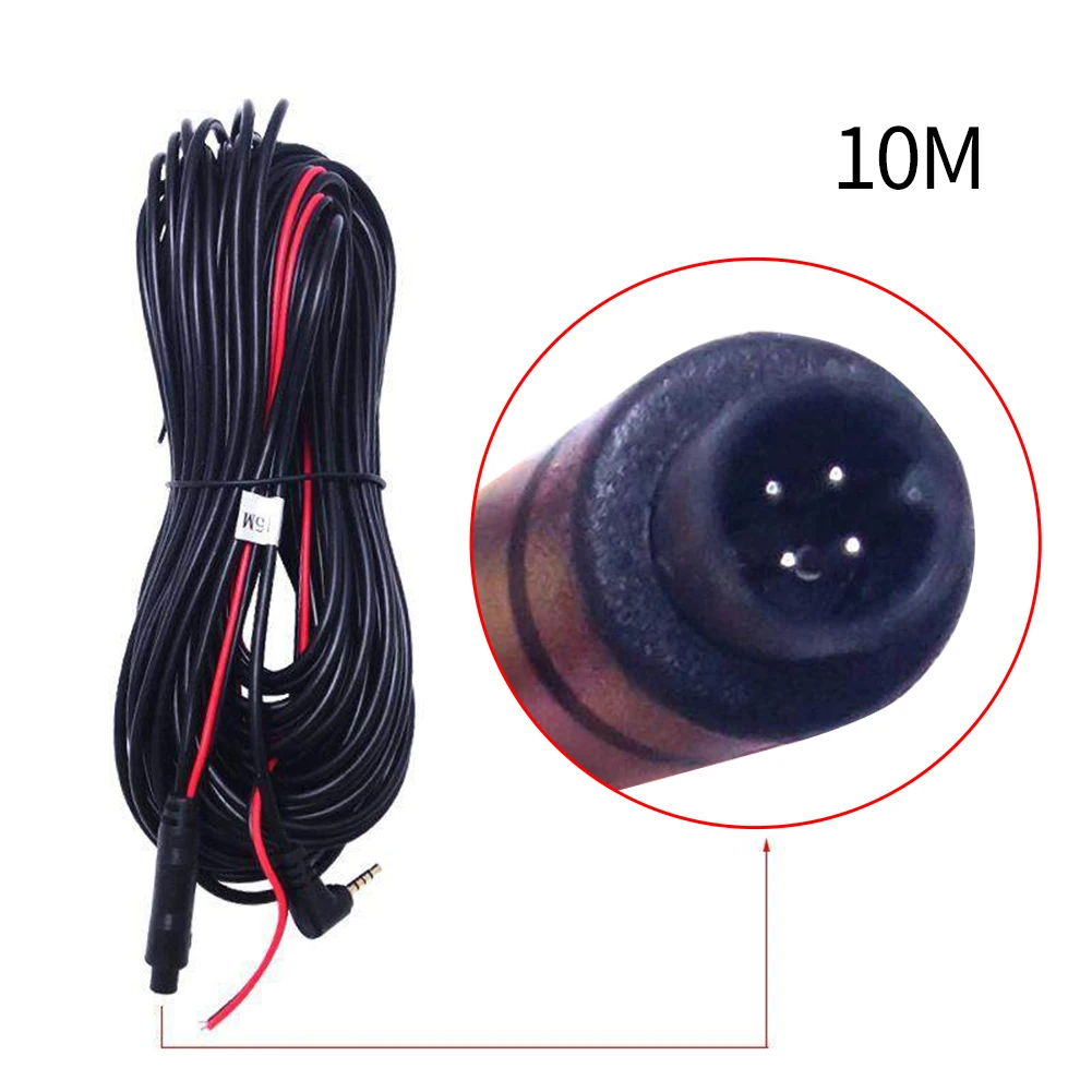 

Dash Cam Cable Extension Cable Extension Cable Line Rear View 1 Piece 10 Meters 4 Pin AV Cable Camera Car DC 12V