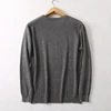 Men Sweater 85% Mulberry Silk 15% Cashmere Solid Colors Crew Neck everyday Long Sleeve Pullover Warm Top Shirt L XL XXL LY047 4