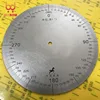 Diameter 160mm, Inner Hole 6mm,Thickness 2mm Industrial Measuring Disc Stainless Steel Angle Disc Mechanical Fittings 4