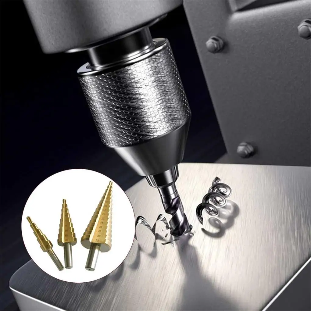 

Ступенчатое сверло, водонепроницаемое износостойкое покрытие, 1 4 дюйма, трехугольный хвостовик, сверление нескольких отверстий, аналогично для металла и дерева