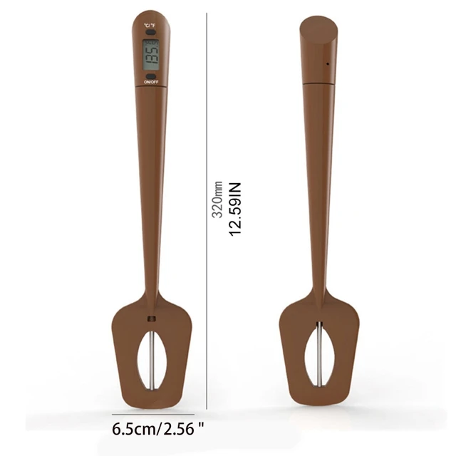 Fokozatú Spatula Hőmérő Többcélú Konyhai Sütés Főzési Hőmérsékletmérő Húscsokoládé Krémekhez Szószok Lekvárok - Image 6