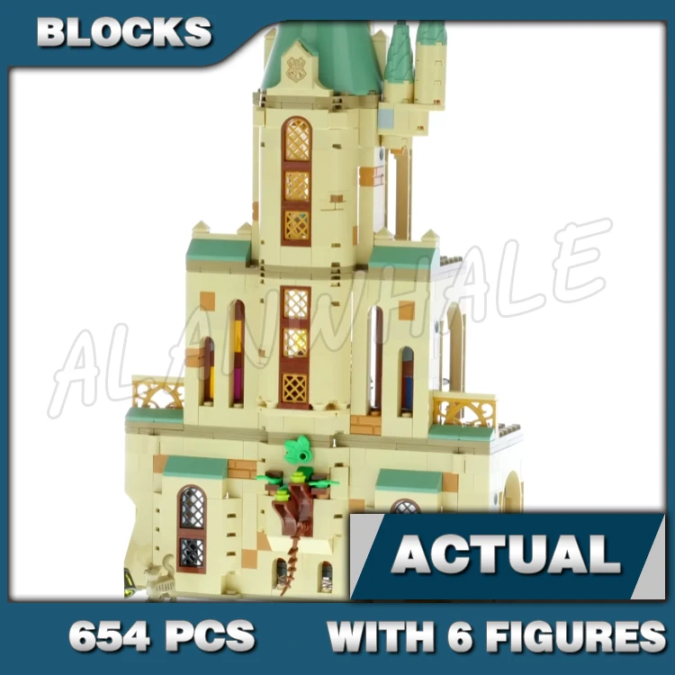 

654pcs Magical World of Wizards School Office Multi-level Castle Items 6067 Building Blocks Toys Compatible With Model