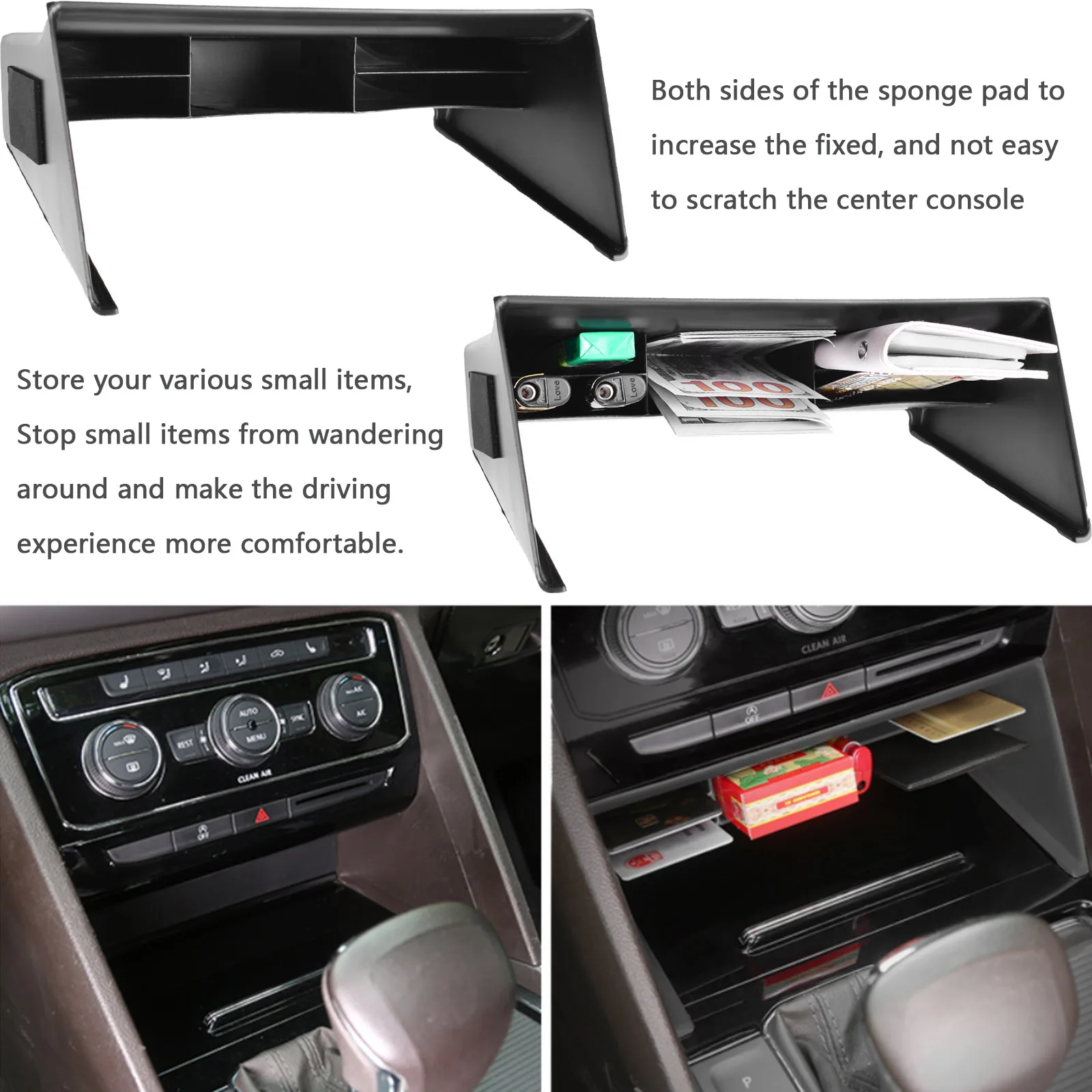 Organizador Para Consola Central De Volkswagen Atlas Y Teramont 2017-2020 - Caja De Almacenamiento Extra