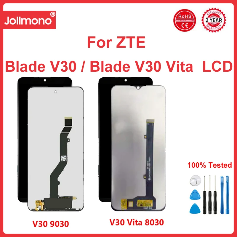 

ЖК-дисплей для ZTE Blade V30 Vita 8030 ЖК-дисплей сенсорный экран дигитайзер для ЖК-дисплея ZTE Blade V30 9030 ЖК-экран дисплей