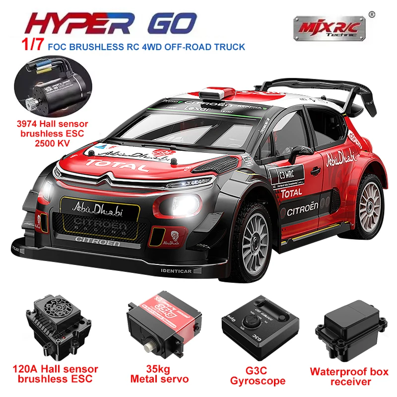 MJX Hyper Go 7303 1/7 4WD RC Car Professional 4x4 Off-Road
