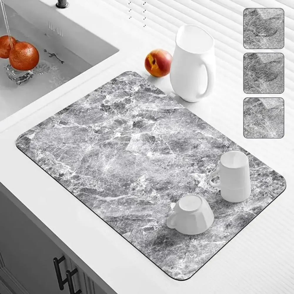 מכונת קפה דיטומיט מרית מטבח מחצלת ניקוז סופג ייבוש מהיר שליחה חדר אמבטיה אנטי להחליק