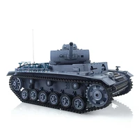 HENG LONG 1/16 Scale FPV 7.0 Panzer III L RTR Upgraded Radio Control Tank 3848 360° Turret Remote Control Car TH17344-SMT4 2