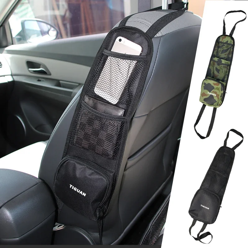 Car Seat Organizer Storage Bag Mesh Pocket Phone Holder