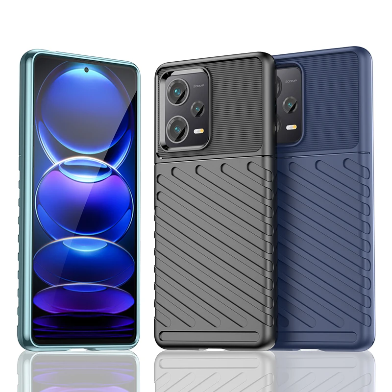 Cover Custodia In Silicone Antiurto Per Redmi Note 12 5G/12 5G/12R Pro/12 Pro Speed/12 Pro +/12 Explorer