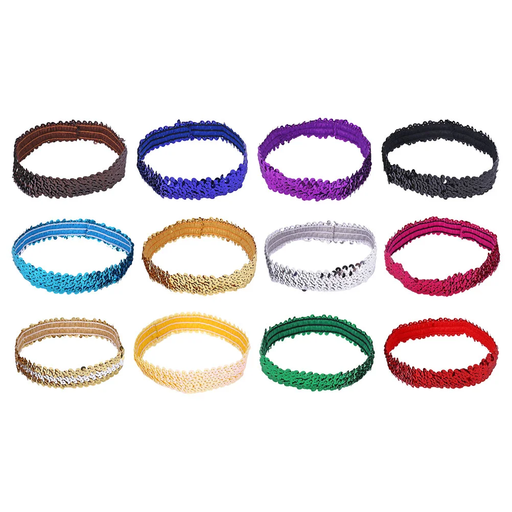 

Facial Mixing Spatula Stretch Sequin Headband Hair Accessories Womens Headbands