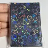 SKYSONIC 50pcs Kpop Card Sleeves 61x91mm 20C Heart Bling Holder For Holo Postcards Top Load Films Photocard Game Cards Protector 5