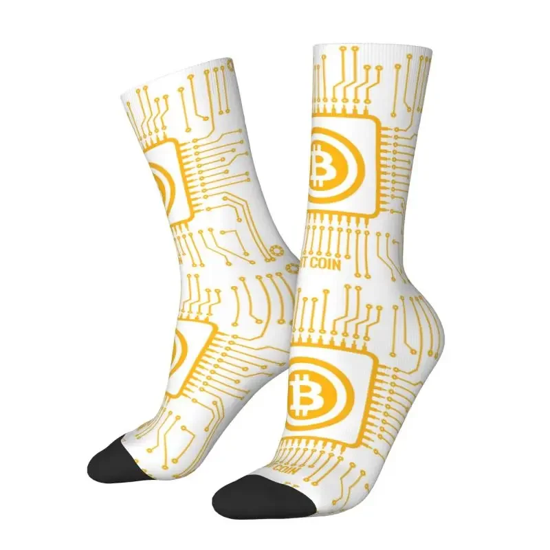 

Bitcoin CPU Miner Dress Socks Men Women Breathable Fashion BTC Blockchain Cryptocurrency Crew Socks