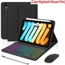 Enhanced Backlit Keyboard Case with Mouse and Stylus - Japanese (Black)