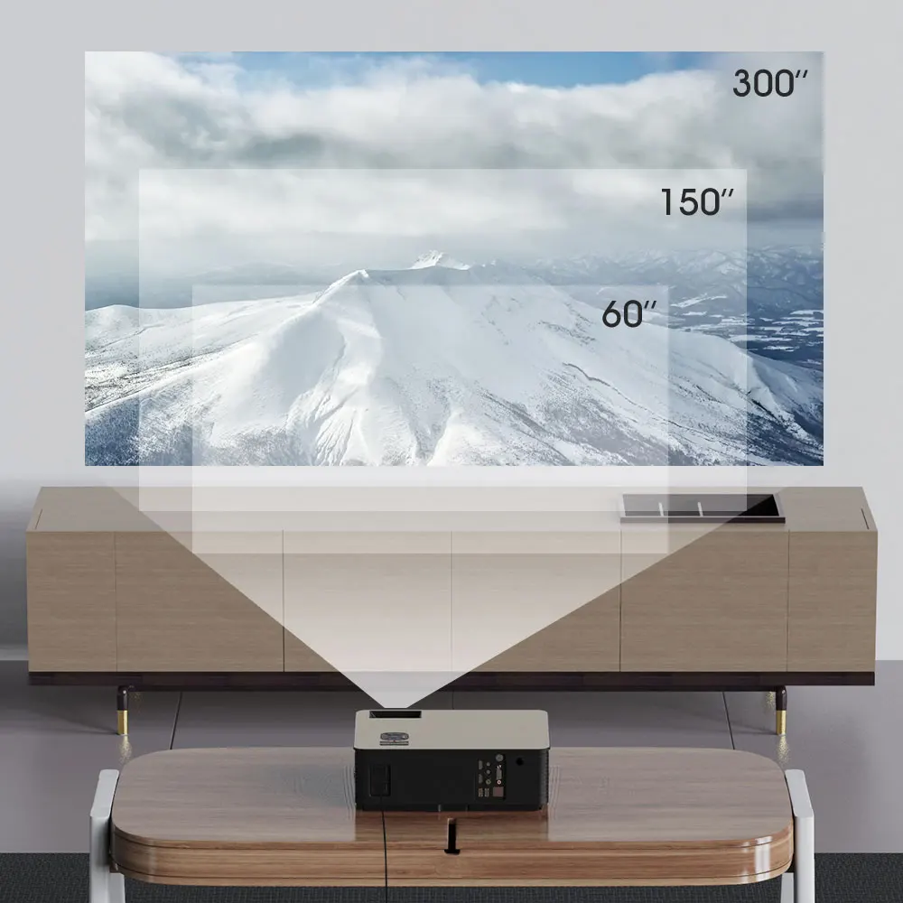 M5S M5SW 풀 HD 1080P 프로젝터 지지대, 4K 안드로이드 와이파이, 7000 루멘, 스마트 폰 TV 박스, 선물 포함, 신제품