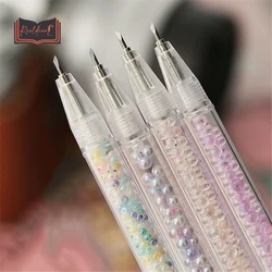 Ins Style – coupe stylo en perles colorées, bricolage, pour journal, autocollants, outils, couteau à découper le papier, ouvre boîte enveloppe, papeterie 