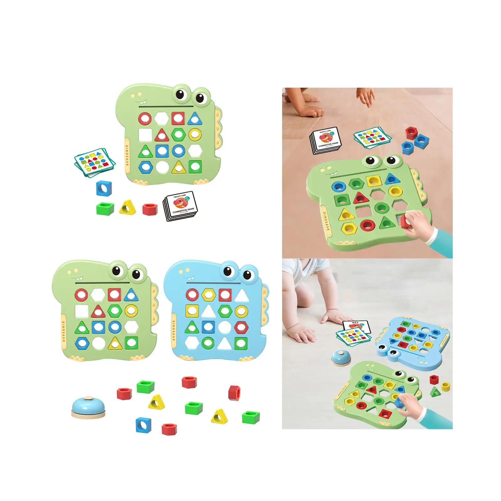 Shape Matching Game Development Toy Color and Shapes Puzzles Geometric Shape Quick Matching Board for Children Preschool