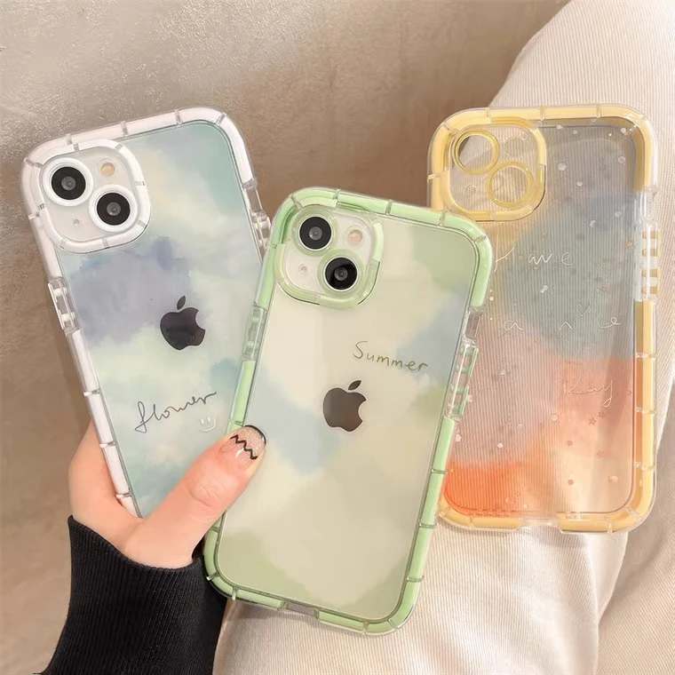 Luminous Graffiti Art Abstract Clear Phone Case For iPhone 13 11 12 Pro Max 13Pro X XR XS Max XS 11 Shockproof Bumper Soft Cover case iphone 13 mini