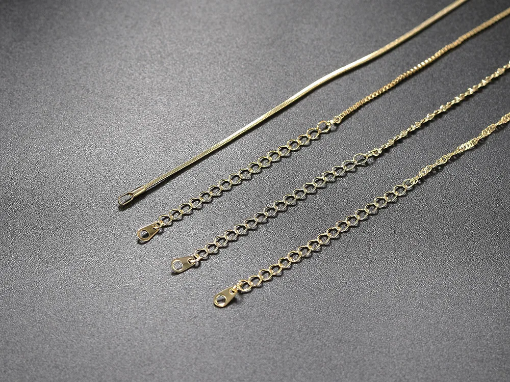 Einfache Kette Halskette für Frauen Gold Farbe Wasser-welle Schlange Box Kette Schlüsselbein Choker Schmuck auf Den Hals Großhandel c002 – Detail 5