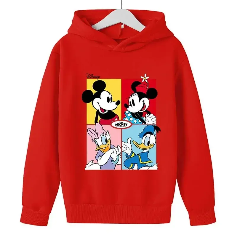 thumbnail image 1 of Sudadera con capucha de Minnie para niños, ropa para niños, niñas, patrón de Mickey Mouse y el pato Donald, ropa de moda para exteriores, 1 of 5