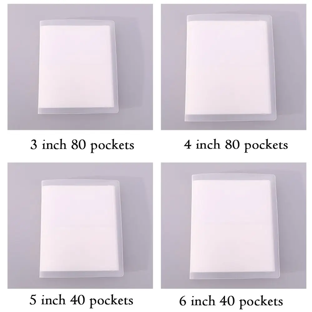 Durable Postcard Sticker Large Capacity Wear Resistant Empty Storage Case Photo Collection Transparent Album Photo Storage Book