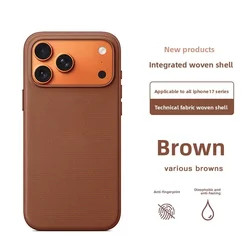Officially Designed Magnetic Shockproof Phone Case with MagSafe Protection - iPhone 15 (Brown NO Logo)