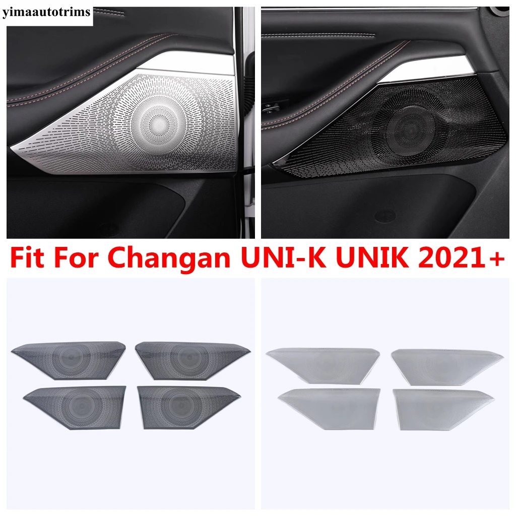 

Car Side Door Audio Speaker Loudspeaker Frame Horn Decoration Cover Trim For Changan UNI-K UNIK 2021 - 2023 Interior Accessories