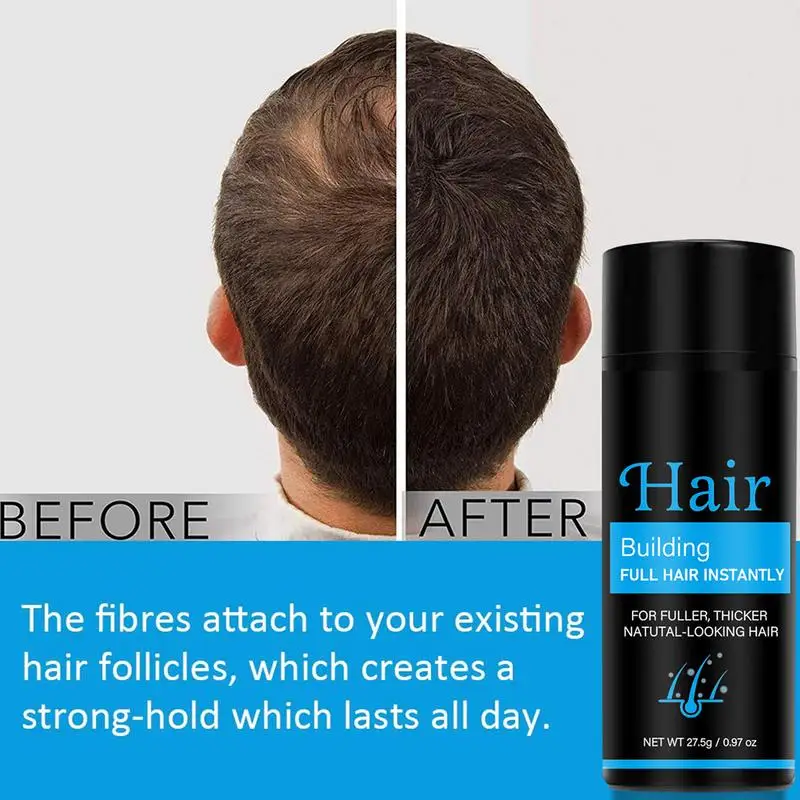 Black Hair Fiber Spray Roots Hair Thickening Powder Building Fibers Thickening Spray Growth Fiber Care