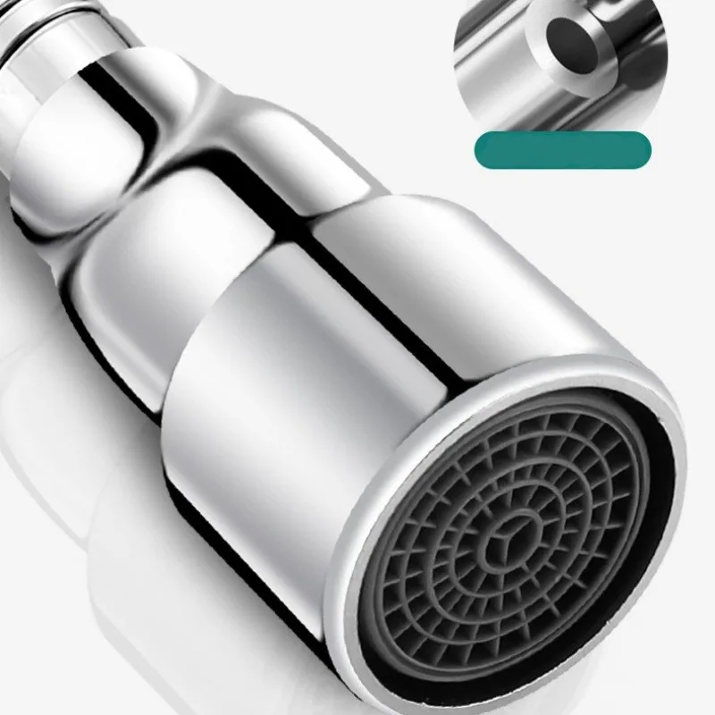 Faucet Adapter 12-30 cm 720&deg; Rotation 1/2'' Metal Faucet Extender Bending Free Tube Splashproof Foam Maker Universal Extension Adapter Filter