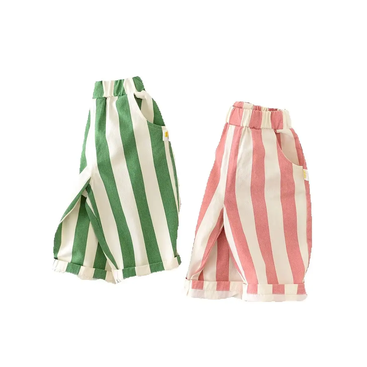 Cotton Spring Striped Toddler Pants for Kids
