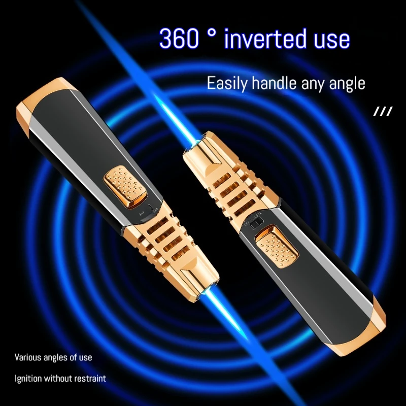 1300 ℃ Spray Gun Lighter Multi functional Home Ignition Tool Butane Torch Windproof Blue Fire High quality Spray Gun Lighters