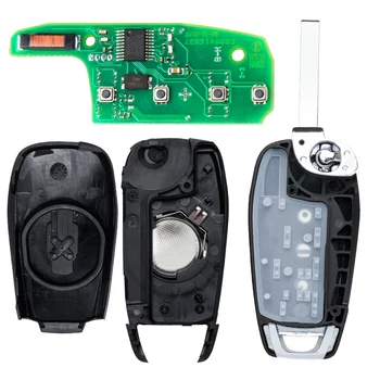 Keyforkess 433MHz ID46 Chip FCC ID: LXP-T003 LXP-T004 telecomando portachiavi 2 / 3 pulsante per Chevrolet Cruze Trailblazer Trax Spark Sonic - KEYECU 433MHz ID46 Chip FCC ID LXP T003 LXP T004 telecomando portachiavi 2 3 pulsante