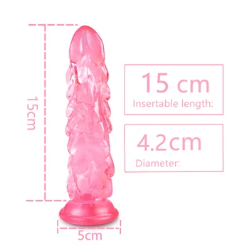 Novelty Mini Anal Dildo with Suction Cup Soft Flexible Fake Penis Butt Anal Plug Sex Toys for Adult Masturbator 2