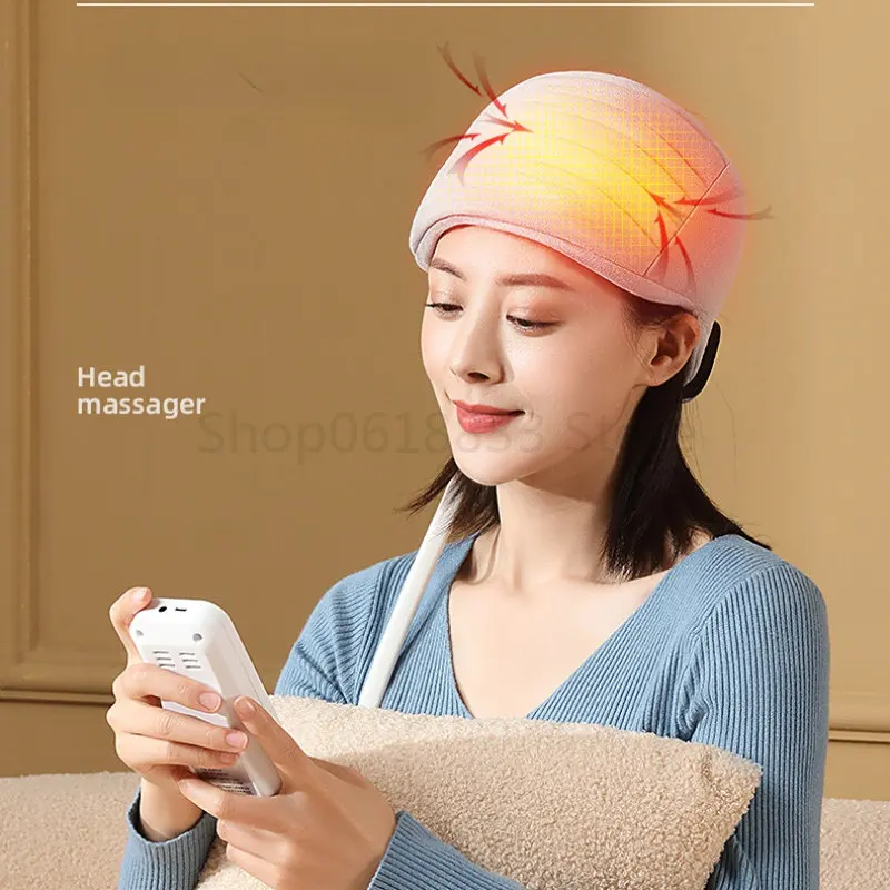 

360° Wrap Type Electric Head Massager Air Bag Press Soothing Massager Automatic Electric Scalp Massager Relieve Head Fatigue