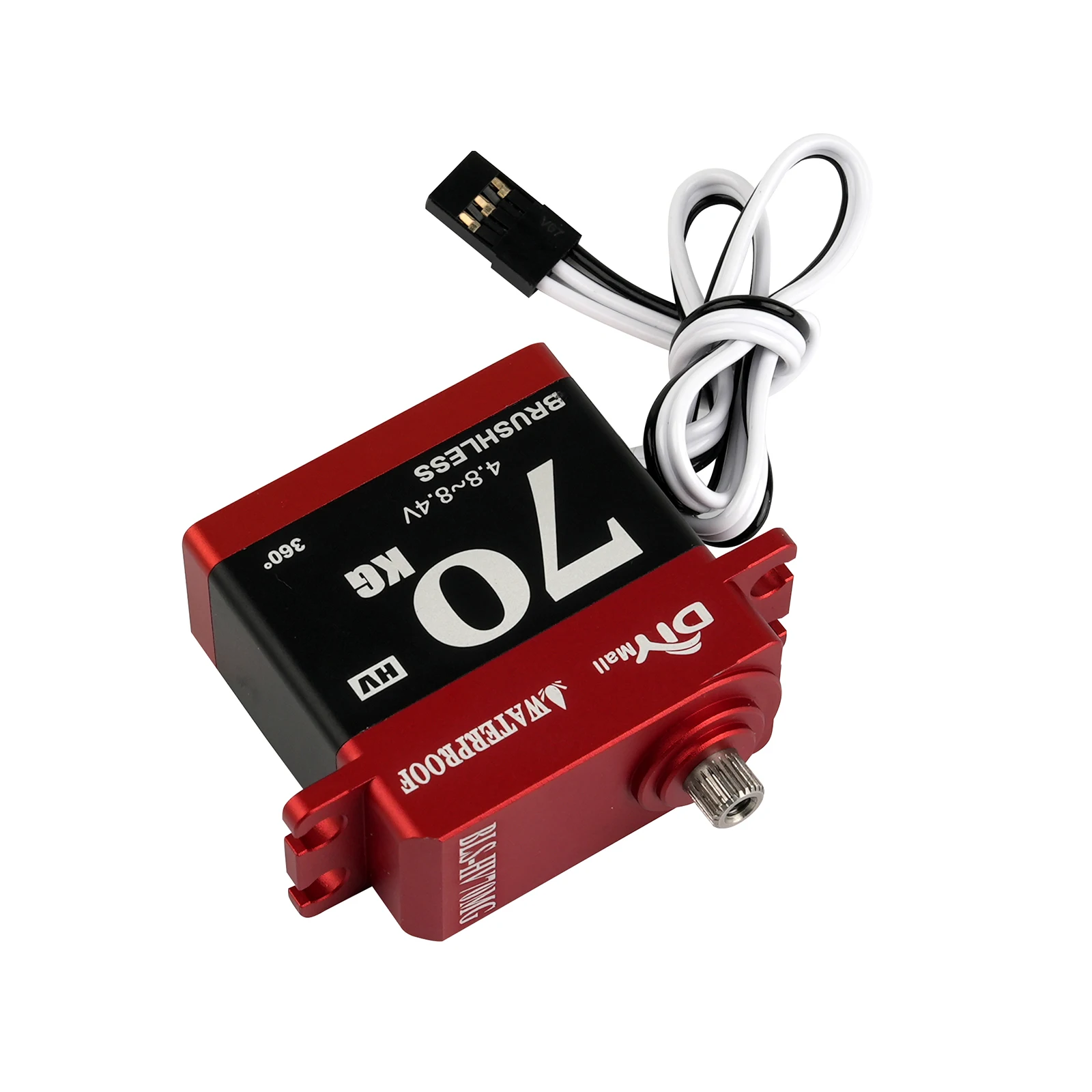 BLS-HV70MG 70KG Digital Servo Waterproof IP66 Large Torque Brushless Motor Steel Gear Servo for 1/8 1/10 RC Car Crawler Robot
