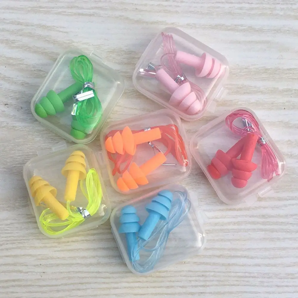 Colorful Pool Accessories Soft Silicone Comfort Ear Plugs Noise